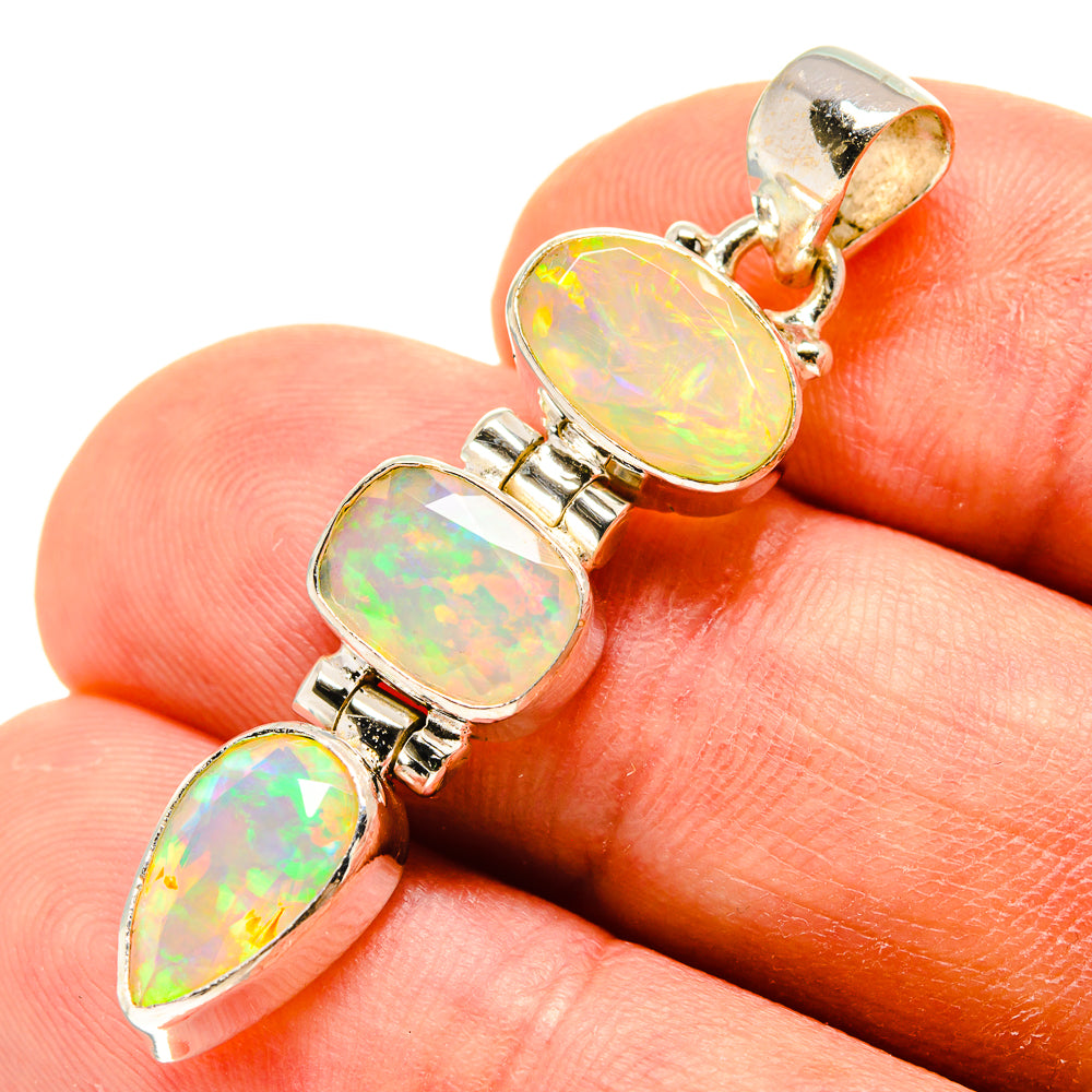 Ethiopian Opal Pendants handcrafted by Ana Silver Co - PD759017