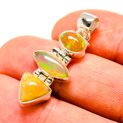 Ethiopian Opal Pendants handcrafted by Ana Silver Co - PD759030
