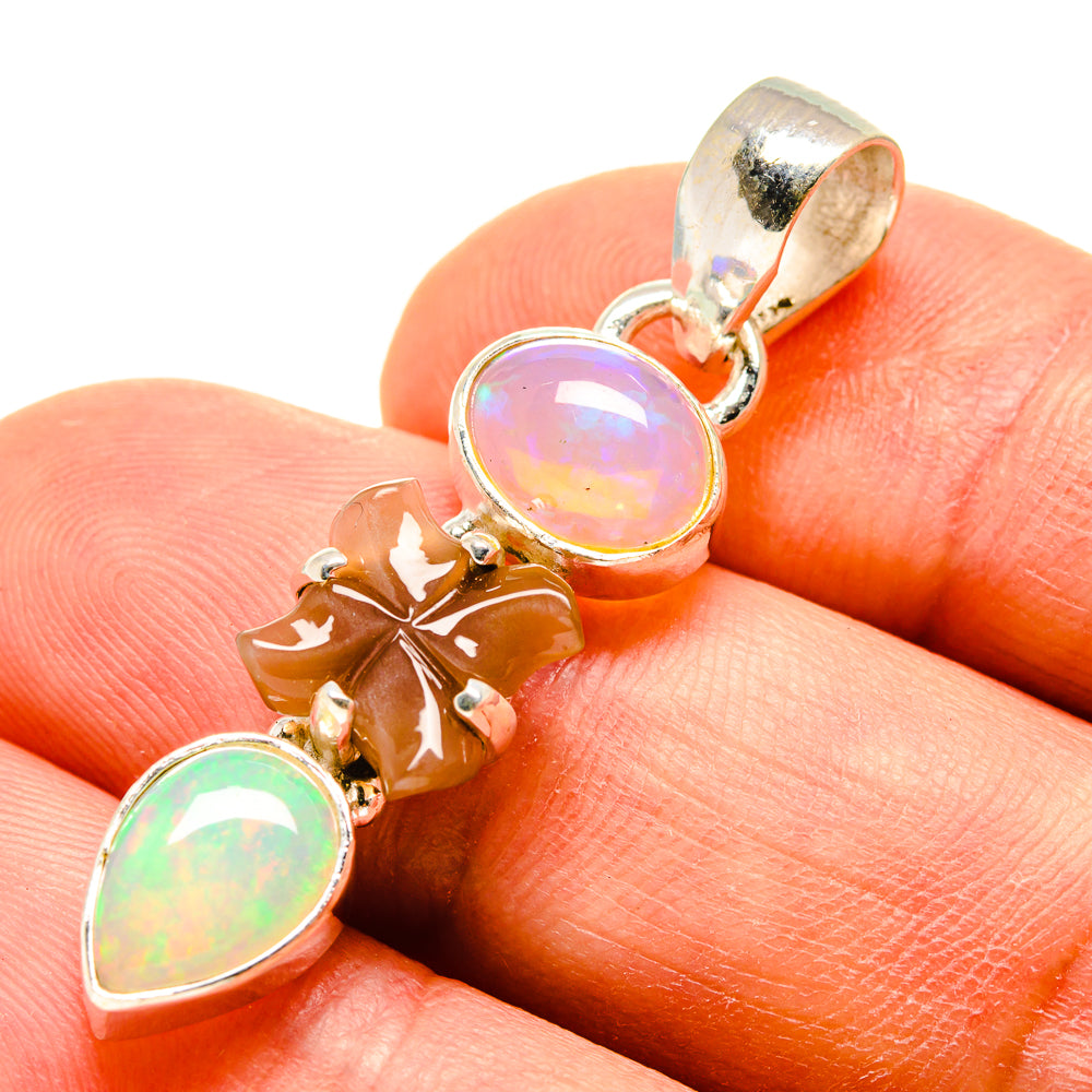 Ethiopian Opal Pendants handcrafted by Ana Silver Co - PD759031