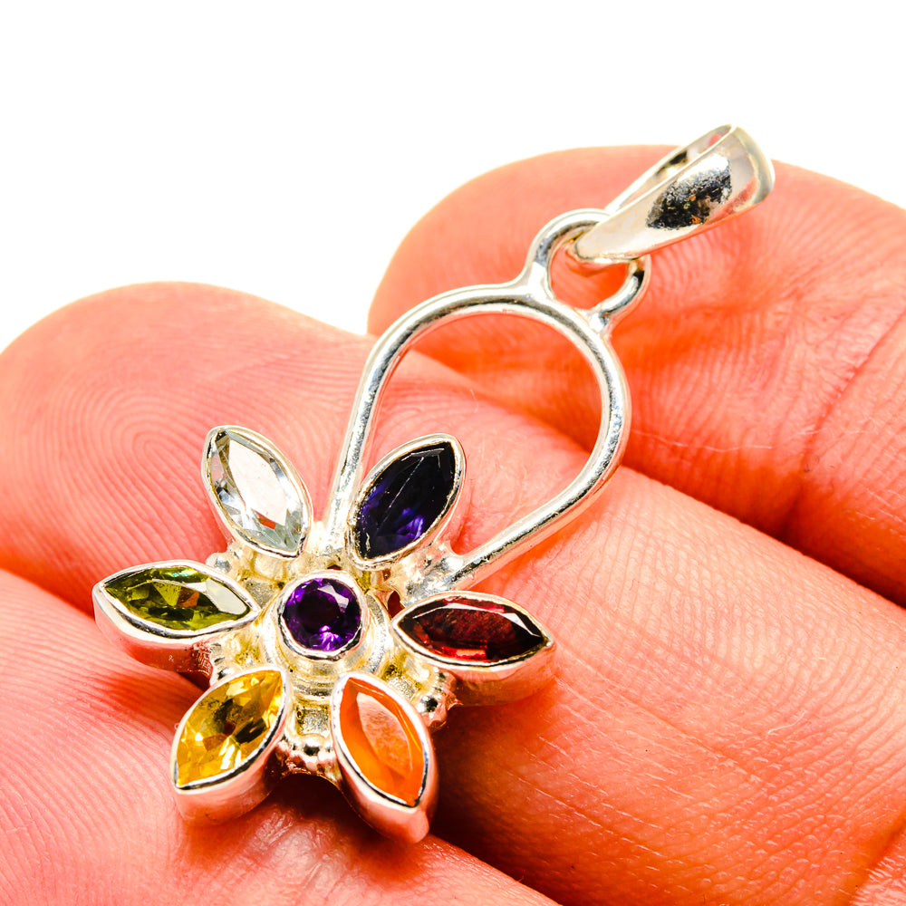 Multi-Stone Chakra Pendants handcrafted by Ana Silver Co - PD759033