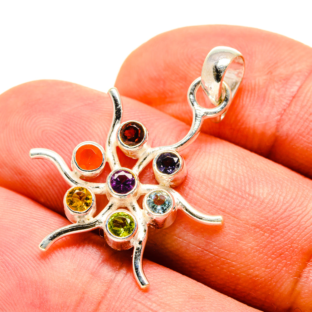 Multi-Stone Chakra Pendants handcrafted by Ana Silver Co - PD759034
