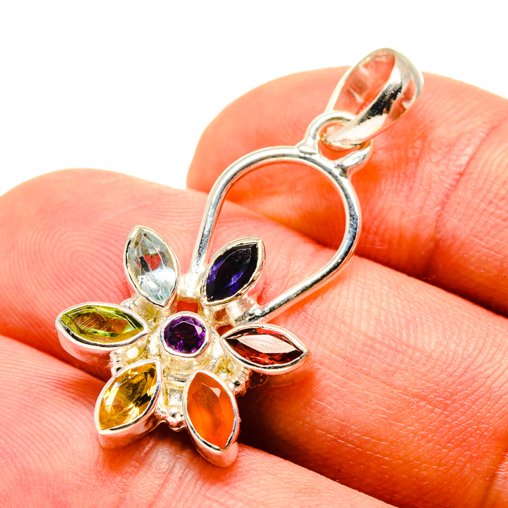 Multi-Stone Chakra Pendants handcrafted by Ana Silver Co - PD759035