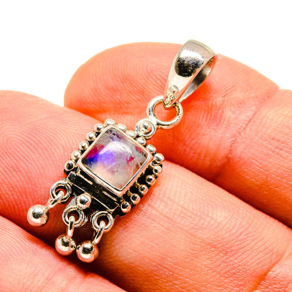 Rainbow Moonstone Pendants handcrafted by Ana Silver Co - PD759039