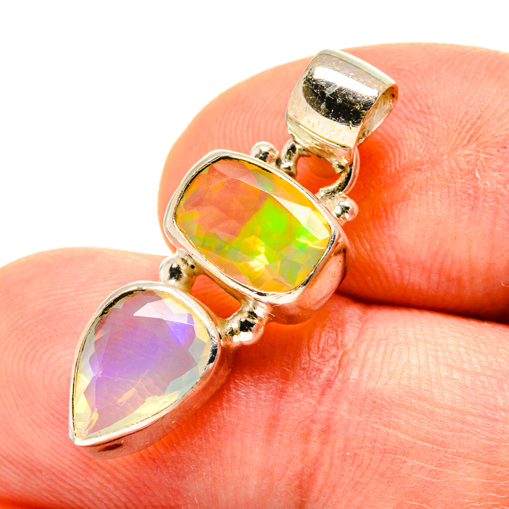 Ethiopian Opal Pendants handcrafted by Ana Silver Co - PD759047