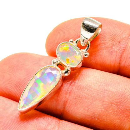 Ethiopian Opal Pendants handcrafted by Ana Silver Co - PD759048