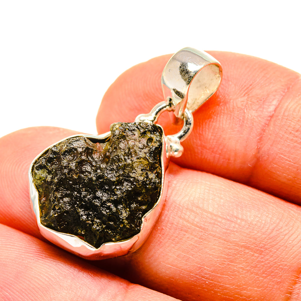 Czech Moldavite Pendants handcrafted by Ana Silver Co - PD759051