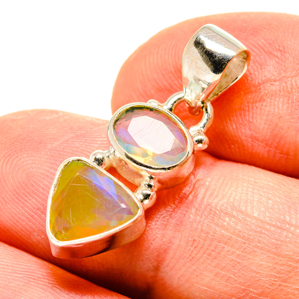 Ethiopian Opal Pendants handcrafted by Ana Silver Co - PD759057