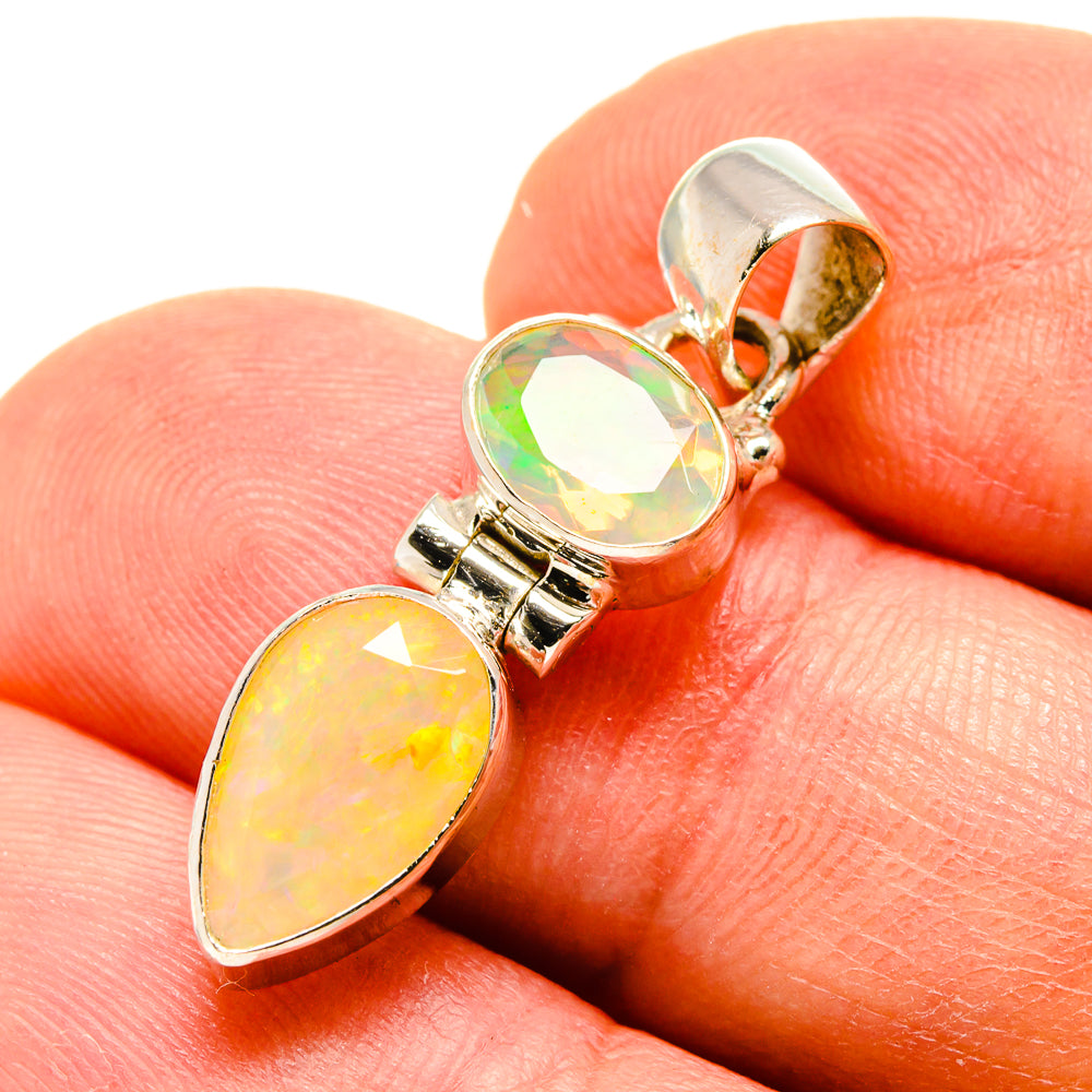 Ethiopian Opal Pendants handcrafted by Ana Silver Co - PD759058