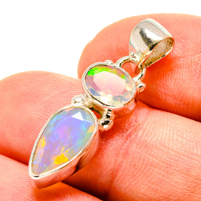 Ethiopian Opal Pendants handcrafted by Ana Silver Co - PD759061