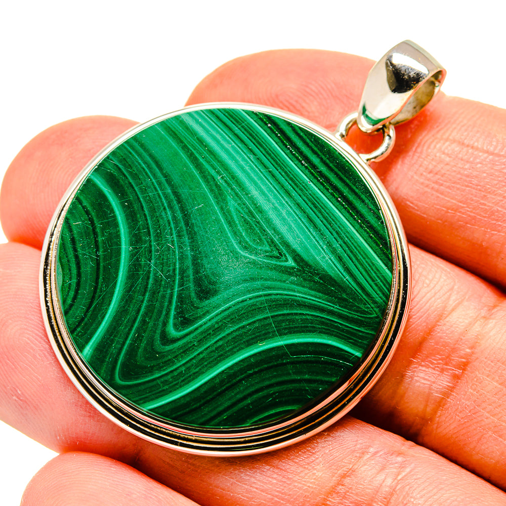 Malachite Pendants handcrafted by Ana Silver Co - PD759065