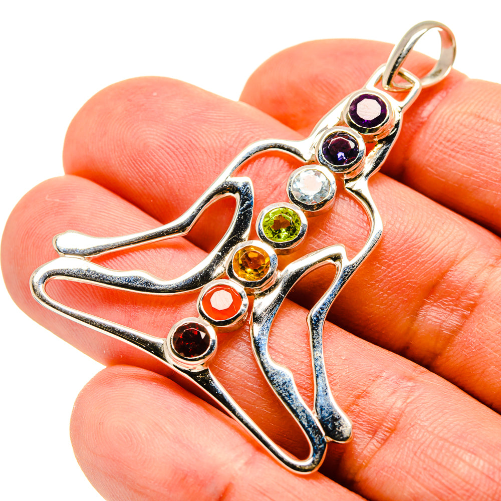 Multi-Stone Chakra Pendants handcrafted by Ana Silver Co - PD759068