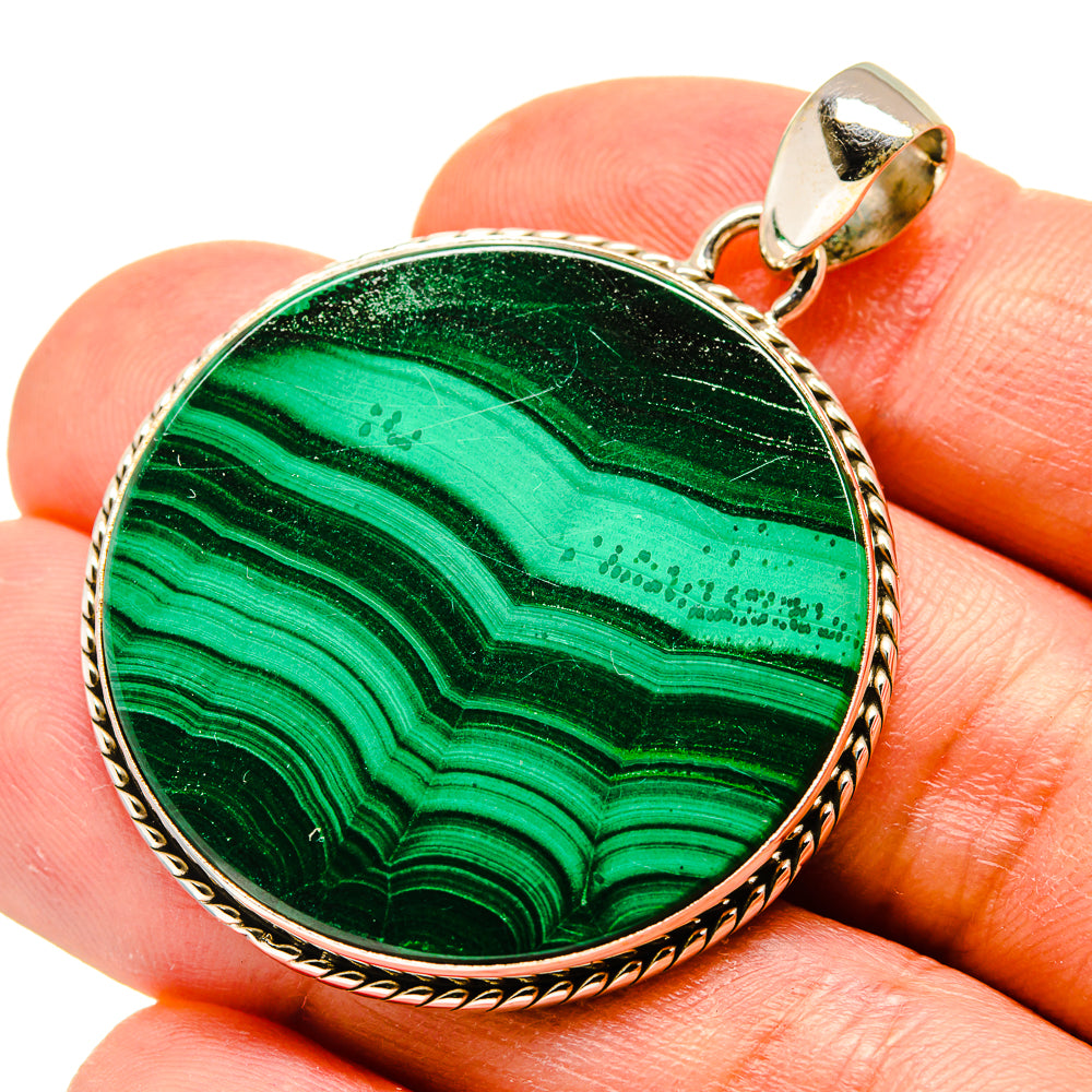 Malachite Pendants handcrafted by Ana Silver Co - PD759076