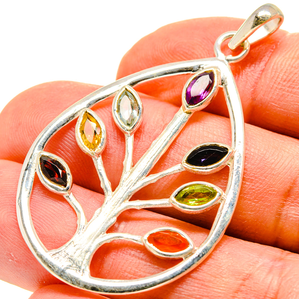 Multi-Stone Chakra Pendants handcrafted by Ana Silver Co - PD759081