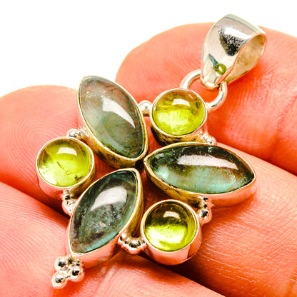 Blue Fluorite Pendants handcrafted by Ana Silver Co - PD759082