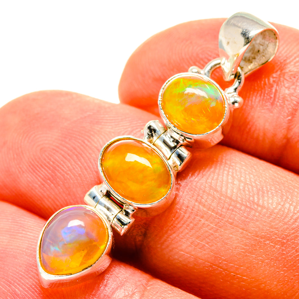 Ethiopian Opal Pendants handcrafted by Ana Silver Co - PD759085