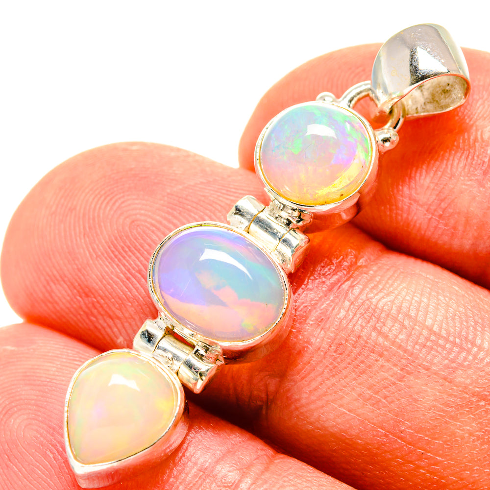 Ethiopian Opal Pendants handcrafted by Ana Silver Co - PD759086