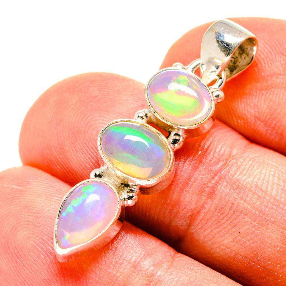 Ethiopian Opal Pendants handcrafted by Ana Silver Co - PD759091