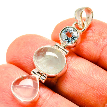 Aquamarine Pendants handcrafted by Ana Silver Co - PD759100