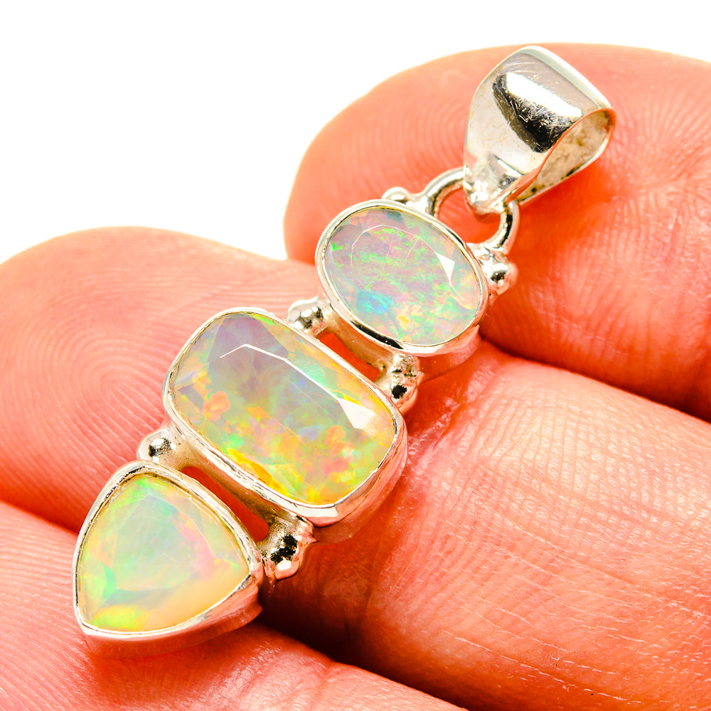 Ethiopian Opal Pendants handcrafted by Ana Silver Co - PD759107