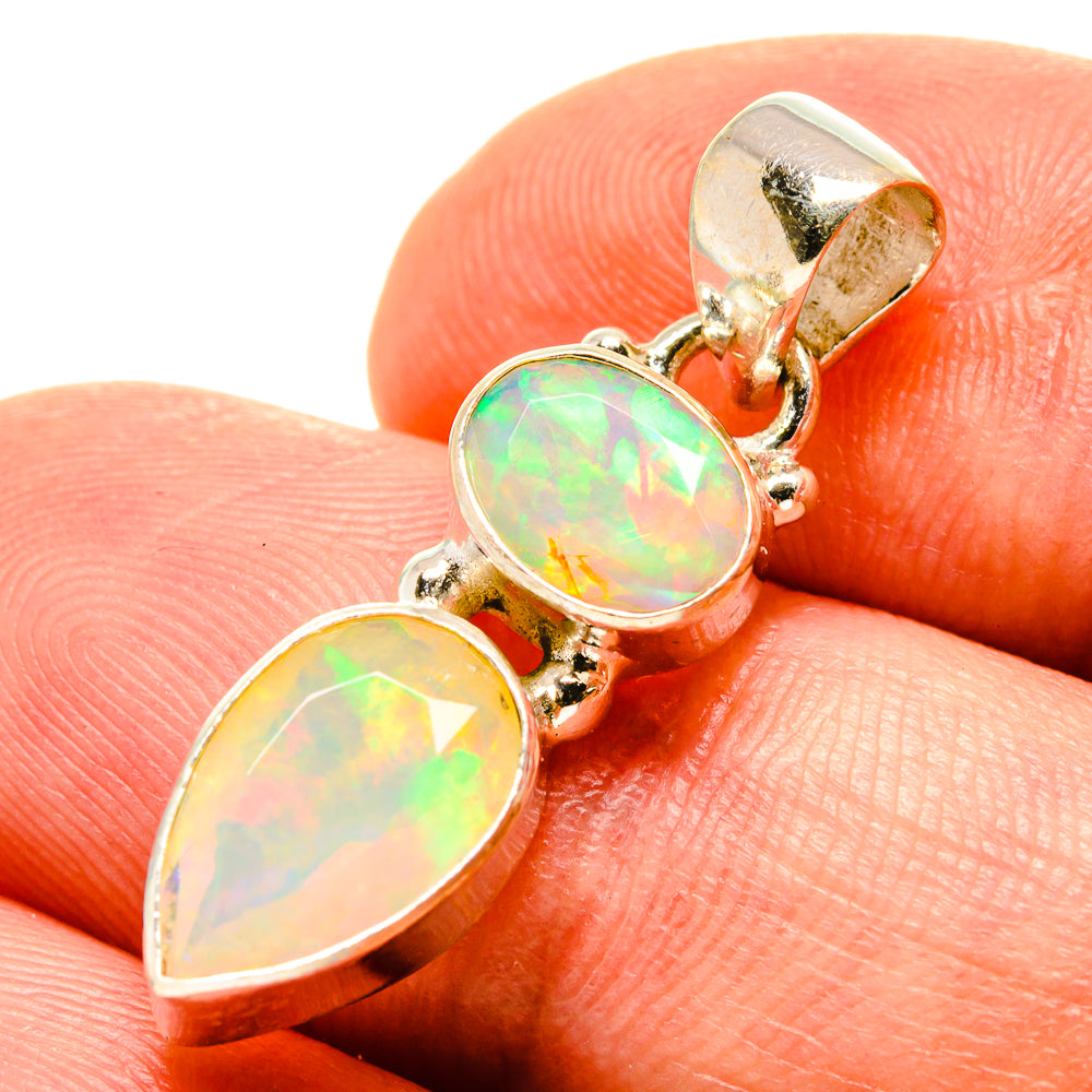 Ethiopian Opal Pendants handcrafted by Ana Silver Co - PD759111