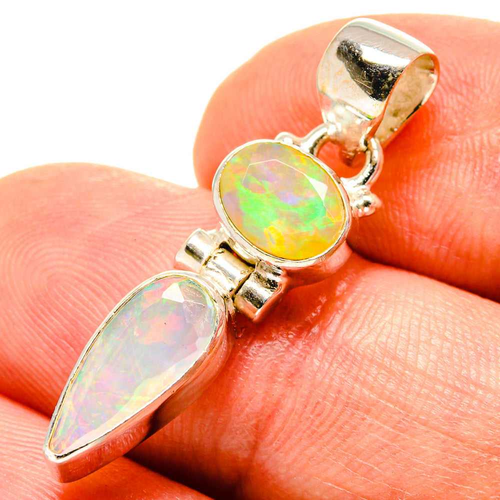 Ethiopian Opal Pendants handcrafted by Ana Silver Co - PD759112