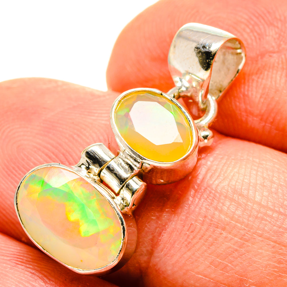 Ethiopian Opal Pendants handcrafted by Ana Silver Co - PD759113