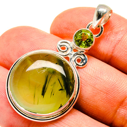Prehnite Pendants handcrafted by Ana Silver Co - PD759115