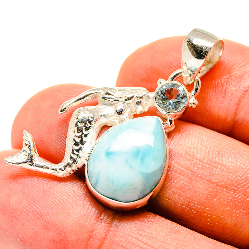 Larimar Pendants handcrafted by Ana Silver Co - PD759117