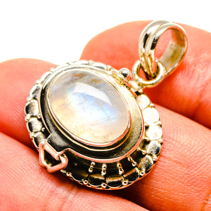 Rainbow Moonstone Pendants handcrafted by Ana Silver Co - PD759121