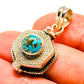 Blue Copper Composite Turquoise Pendants handcrafted by Ana Silver Co - PD759122