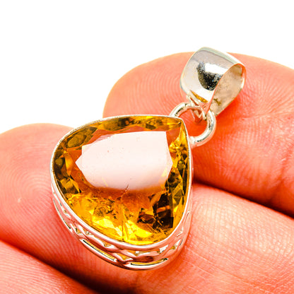 Lemon Quartz Pendants handcrafted by Ana Silver Co - PD759125