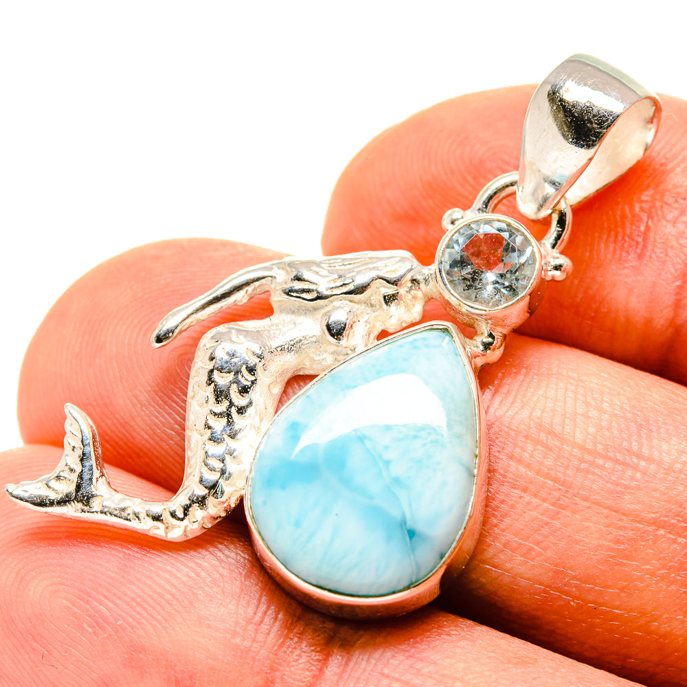 Larimar Pendants handcrafted by Ana Silver Co - PD759127