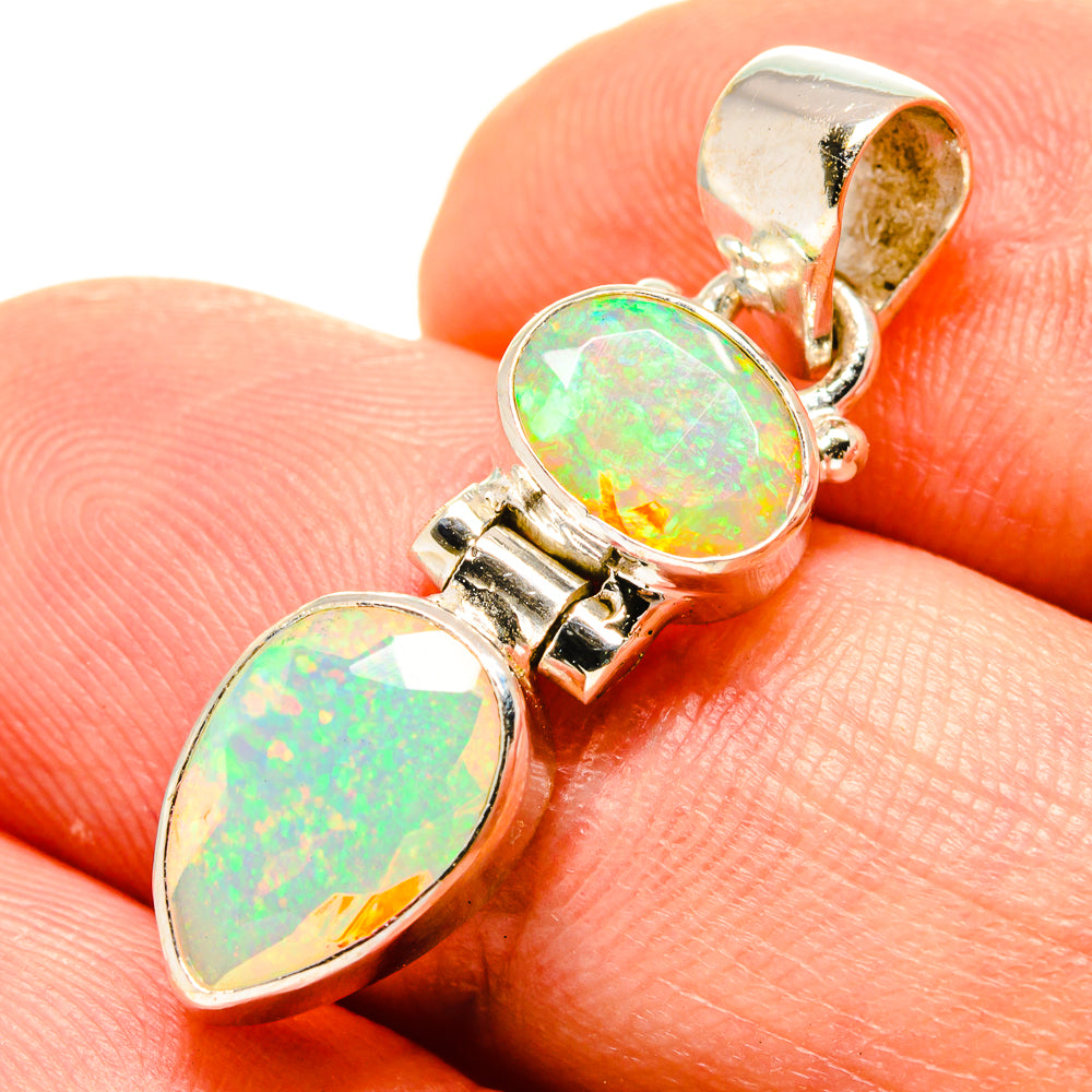 Ethiopian Opal Pendants handcrafted by Ana Silver Co - PD759129