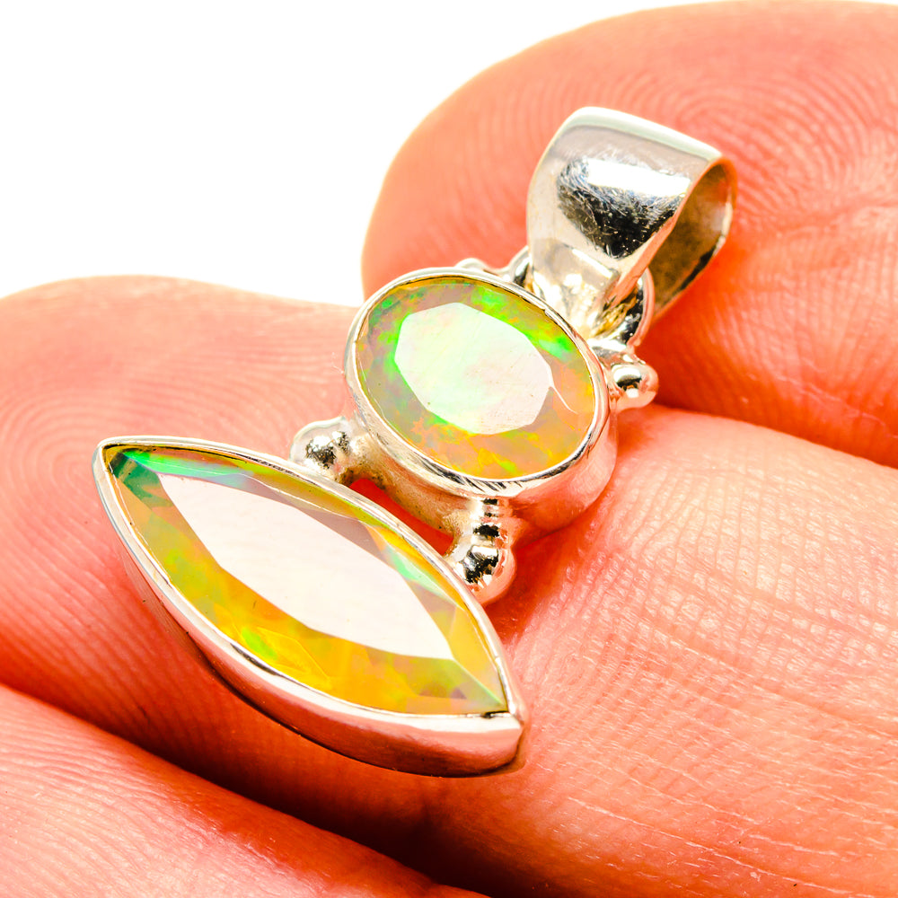 Ethiopian Opal Pendants handcrafted by Ana Silver Co - PD759130