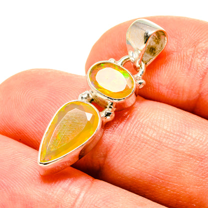 Ethiopian Opal Pendants handcrafted by Ana Silver Co - PD759132