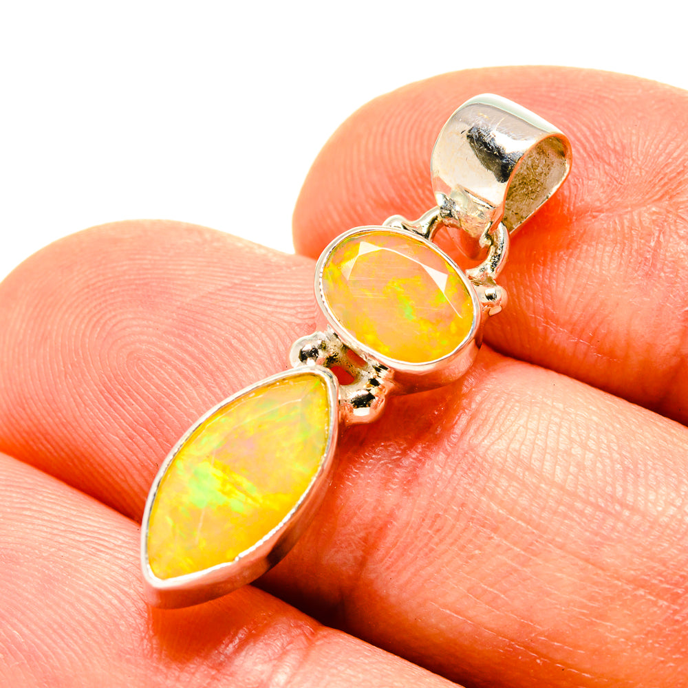 Ethiopian Opal Pendants handcrafted by Ana Silver Co - PD759136
