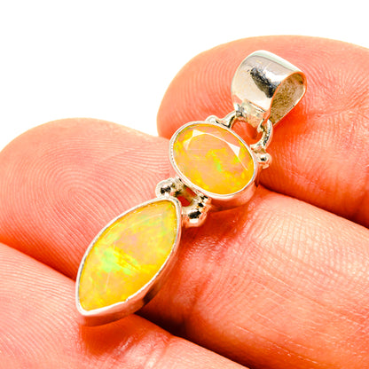 Ethiopian Opal Pendants handcrafted by Ana Silver Co - PD759136