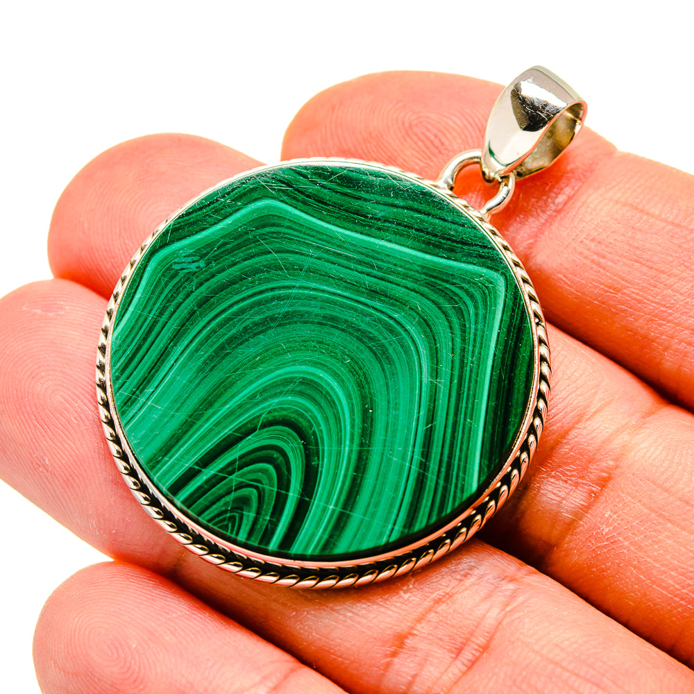 Malachite Pendants handcrafted by Ana Silver Co - PD759148