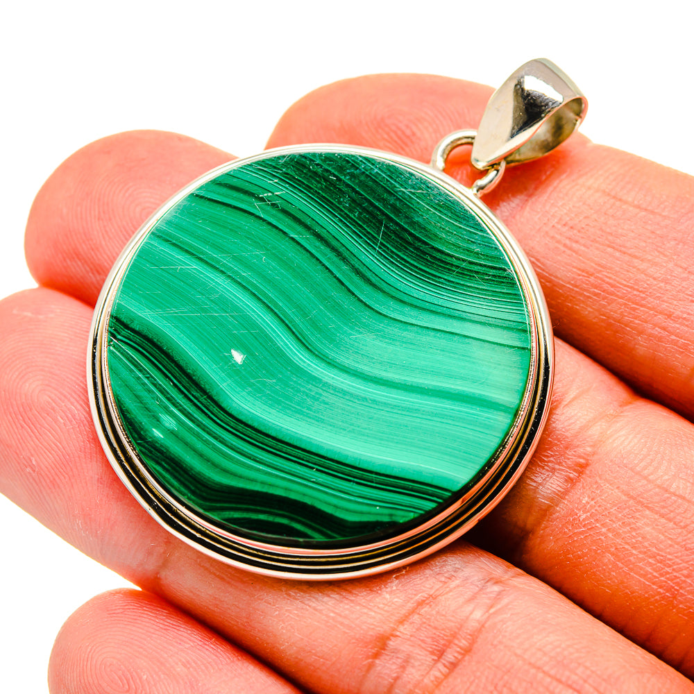 Malachite Pendants handcrafted by Ana Silver Co - PD759149