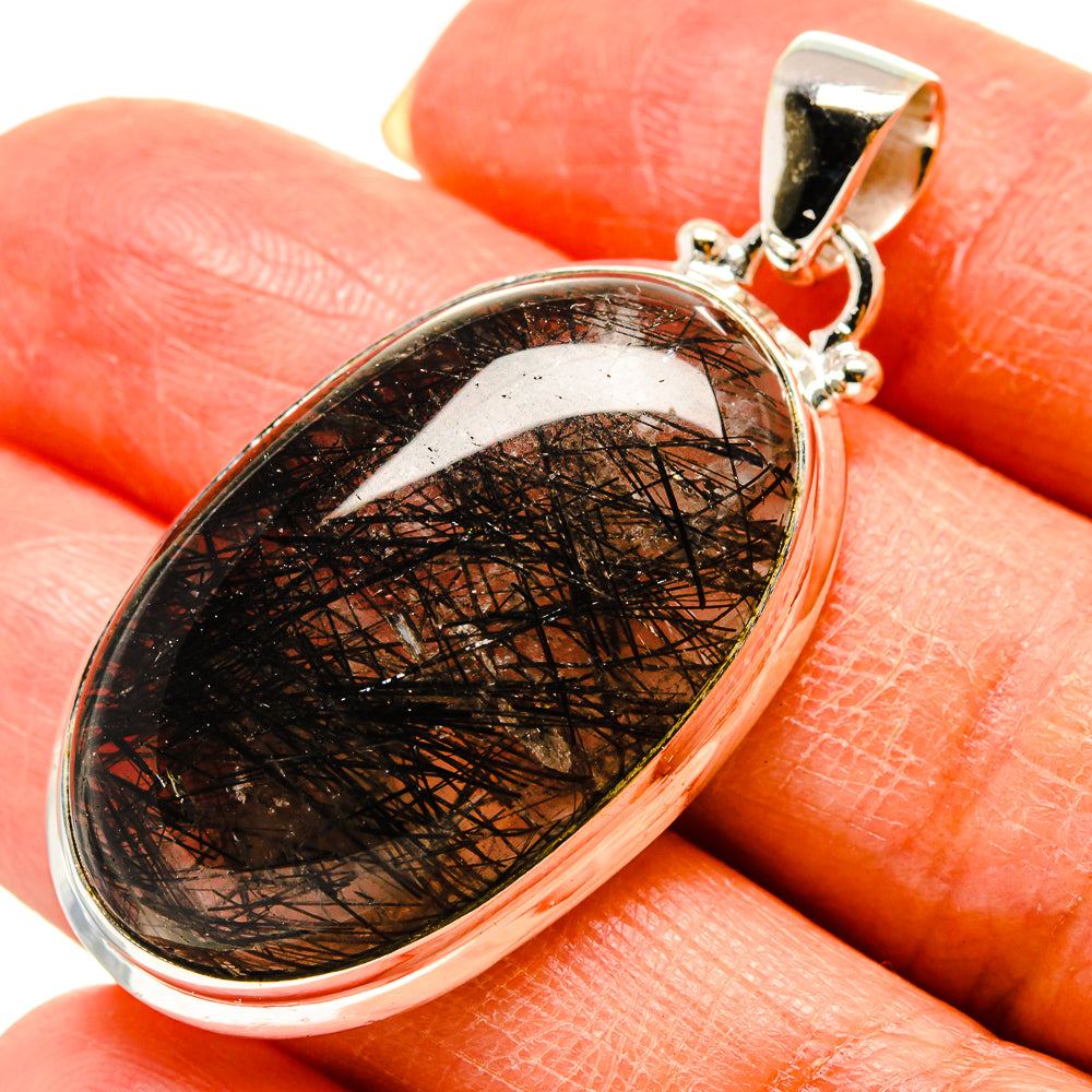 Tourmalinated Quartz Pendants handcrafted by Ana Silver Co - PD759156