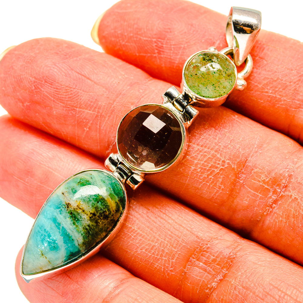 Peruvian Opal Pendants handcrafted by Ana Silver Co - PD759162