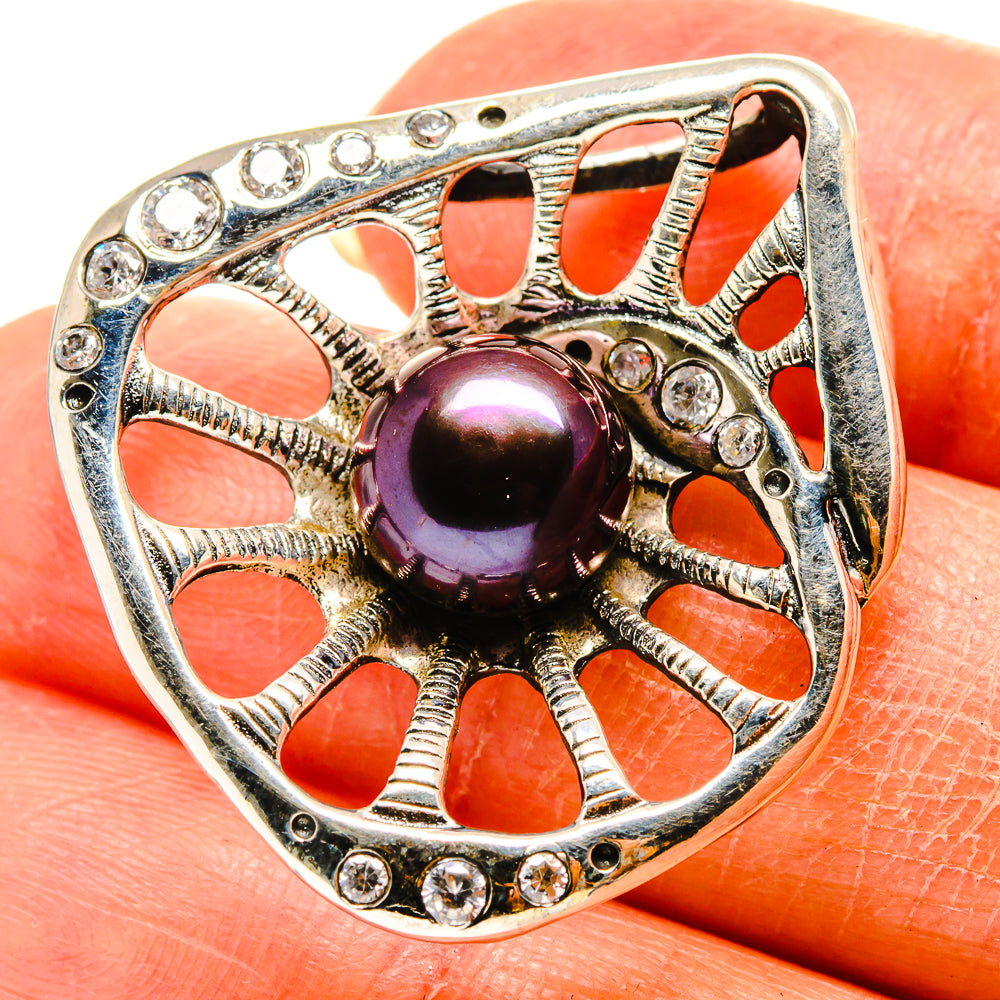 Titanium Pearl Pendants handcrafted by Ana Silver Co - PD759179