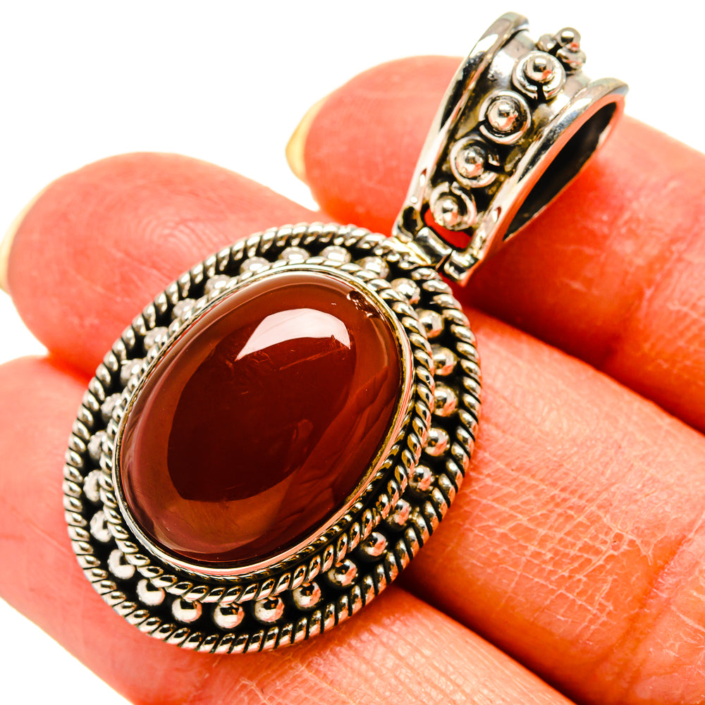 Red Onyx Pendants handcrafted by Ana Silver Co - PD759186
