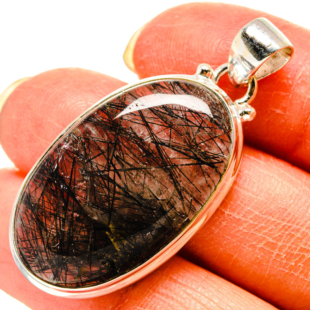 Tourmalinated Quartz Pendants handcrafted by Ana Silver Co - PD759190