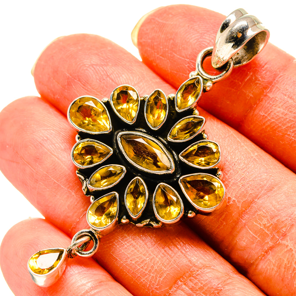 Citrine Pendants handcrafted by Ana Silver Co - PD759197