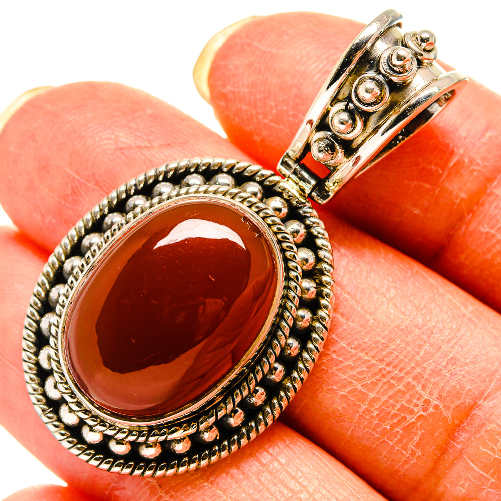 Red Onyx Pendants handcrafted by Ana Silver Co - PD759198