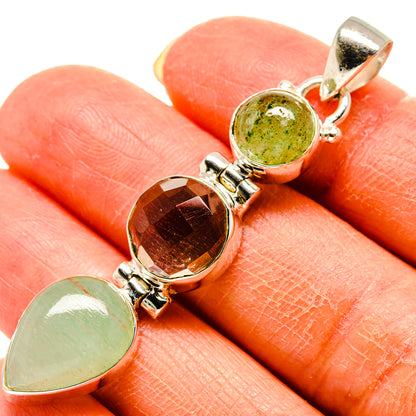 Aquamarine Pendants handcrafted by Ana Silver Co - PD759201