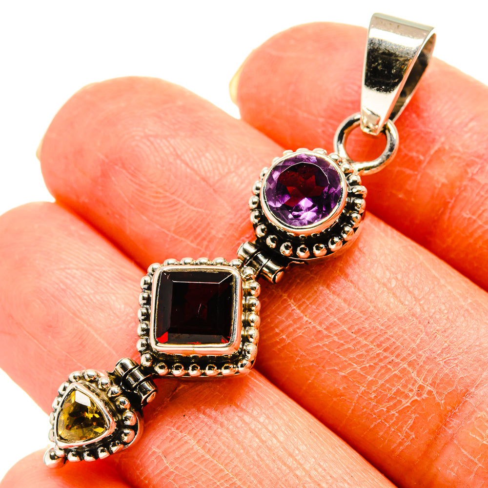 Garnet Pendants handcrafted by Ana Silver Co - PD759208