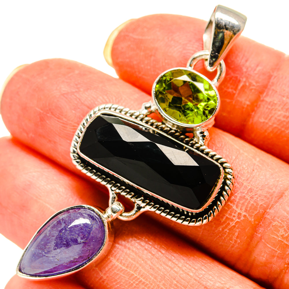 Black Onyx Pendants handcrafted by Ana Silver Co - PD759214
