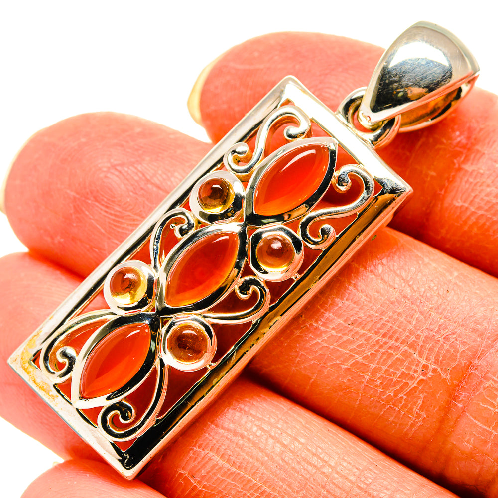 Carnelian Pendants handcrafted by Ana Silver Co - PD759215